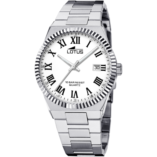lotus RELOJ LOTUS FREEDOM 18835/4 BLANCO CORREA DE ACERO INOXIDABLE 316L HOMBRE