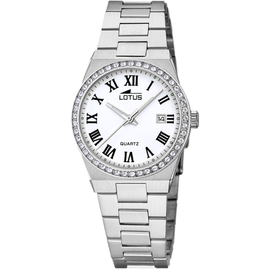 lotus RELOJ LOTUS FREEDOM 18885/A BLANCO CORREA DE ACERO INOXIDABLE 316L MUJER