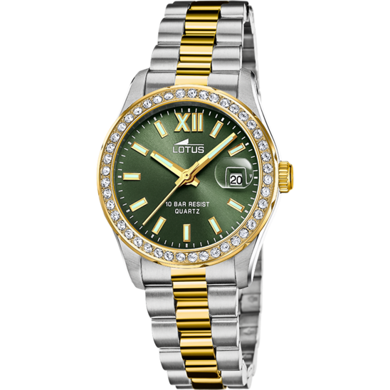 Lotus RELOJ LOTUS FREEDOM 18978/2 VERDE CORREA DE ACERO INOXIDABLE 316L MUJER
