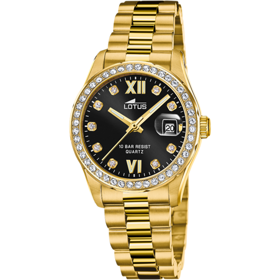 lotus RELOJ LOTUS FREEDOM 18979/2 NEGRO CORREA DE ACERO INOXIDABLE 316L MUJER