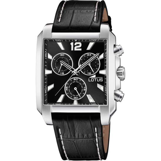 lotus RELOJ LOTUS SQUARE SERIES 18851/4 NEGRO CORREA DE CUERO HOMBRE