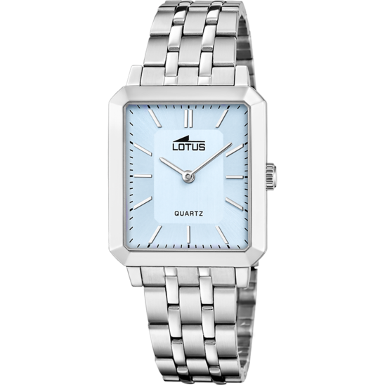 lotus RELOJ LOTUS SQUARE SERIES 18980/2 AZUL CORREA DE ACERO INOXIDABLE 316L MUJER
