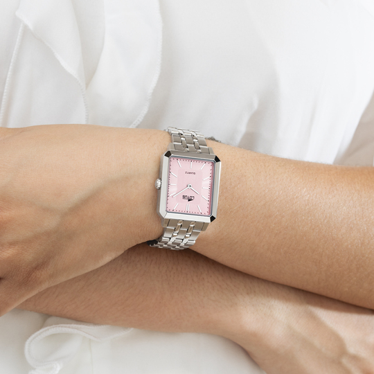 Lotus RELOJ LOTUS SQUARE SERIES 18980/3 ROSA CORREA DE ACERO INOXIDABLE 316L MUJER