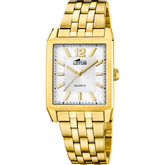 lotus RELOJ LOTUS SQUARE SERIES 18984/1 PLATEADO CORREA DE ACERO INOXIDABLE 316L HOMBRE