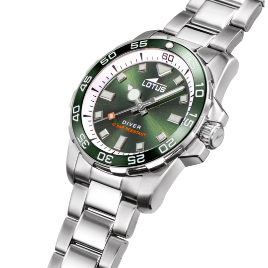 Lotus RELOJ LOTUS TRENDY 18936/6 VERDE CORREA DE ACERO INOXIDABLE 316L MUJER
