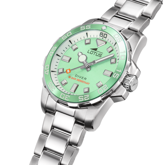 Lotus RELOJ LOTUS TRENDY 18937/5 VERDE CORREA DE ACERO INOXIDABLE 316L MUJER