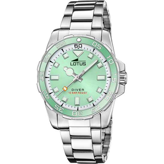 lotus RELOJ LOTUS TRENDY 18937/5 VERDE CORREA DE ACERO INOXIDABLE 316L MUJER