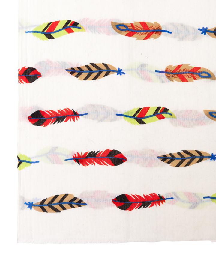 Lovat & Green FEATHERS ECRU - LOVAT&GREEN SS’ 18 Scarves Collection