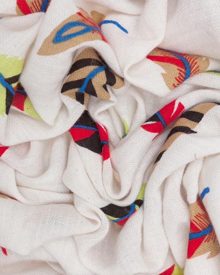 Lovat & Green FEATHERS ECRU - LOVAT&GREEN SS’ 18 Scarves Collection