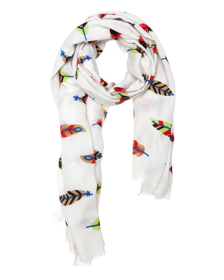 lovat & green FEATHERS ECRU - LOVAT&GREEN SS’ 18 Scarves Collection