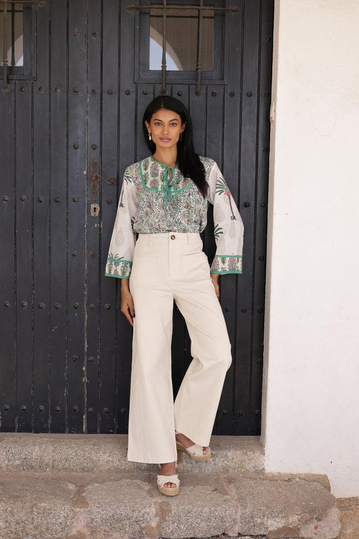 luna llena Blusa Jeanne colección Kenya BT25 – Luna Llena