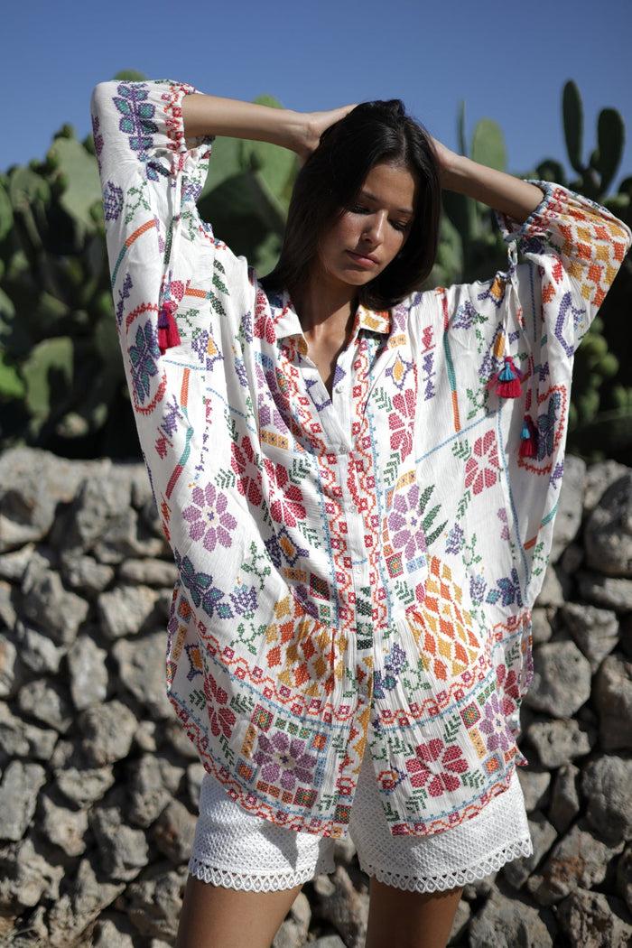 luna llena Blusa Remedios Colección Zihuatanejo BR142 – Luna Llena