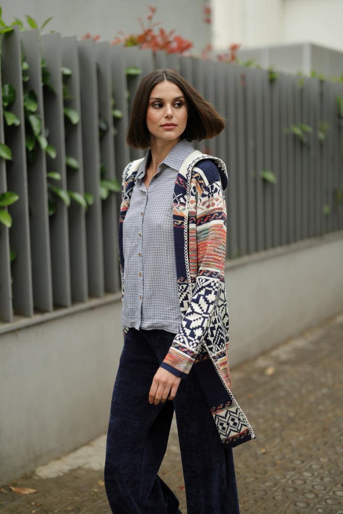 luna llena Camisa Sofia Colección Vichy CK200 – Luna Llena