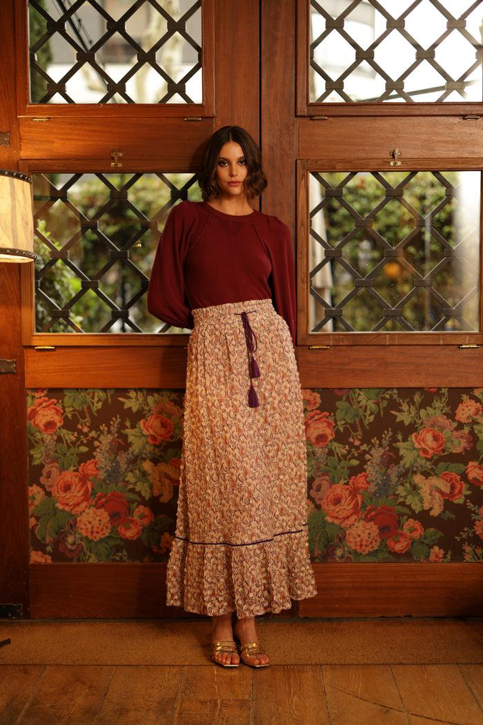 Luna Llena Falda Penelope Colección Bordeaux CM302 – Luna Llena