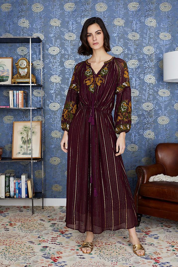 luna llena Kaftan Genevieve Bordado BD23 – Luna Llena