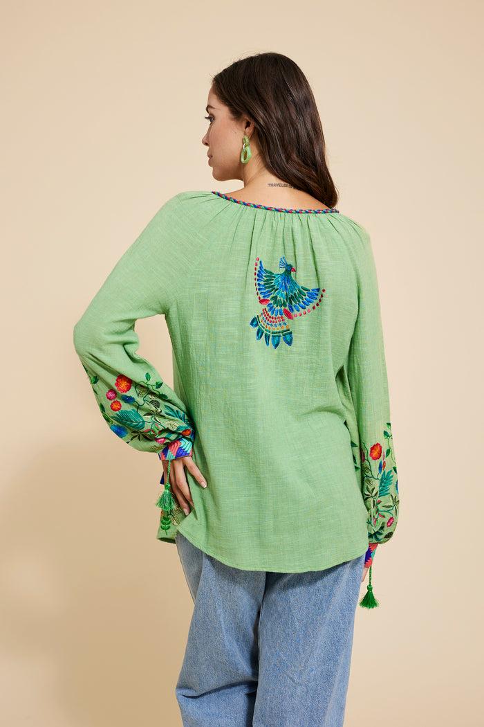 Luna Llena Blusa Bordada Barbara BR35 – Luna Llena