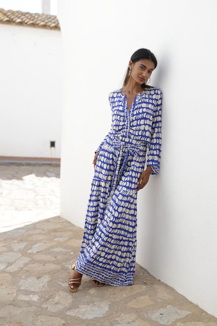 Luna Llena Pantalón De Verano Luna Llena Estampado Topos – Luna Llena