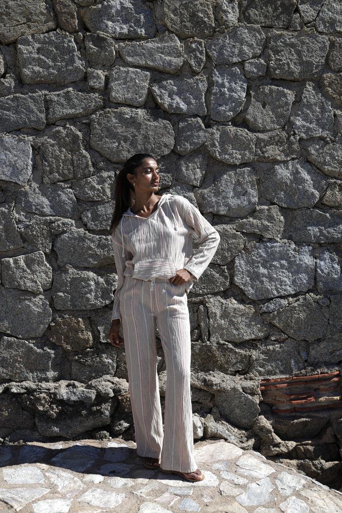 luna llena Pantalón estampado de verano mujer Luna Llena