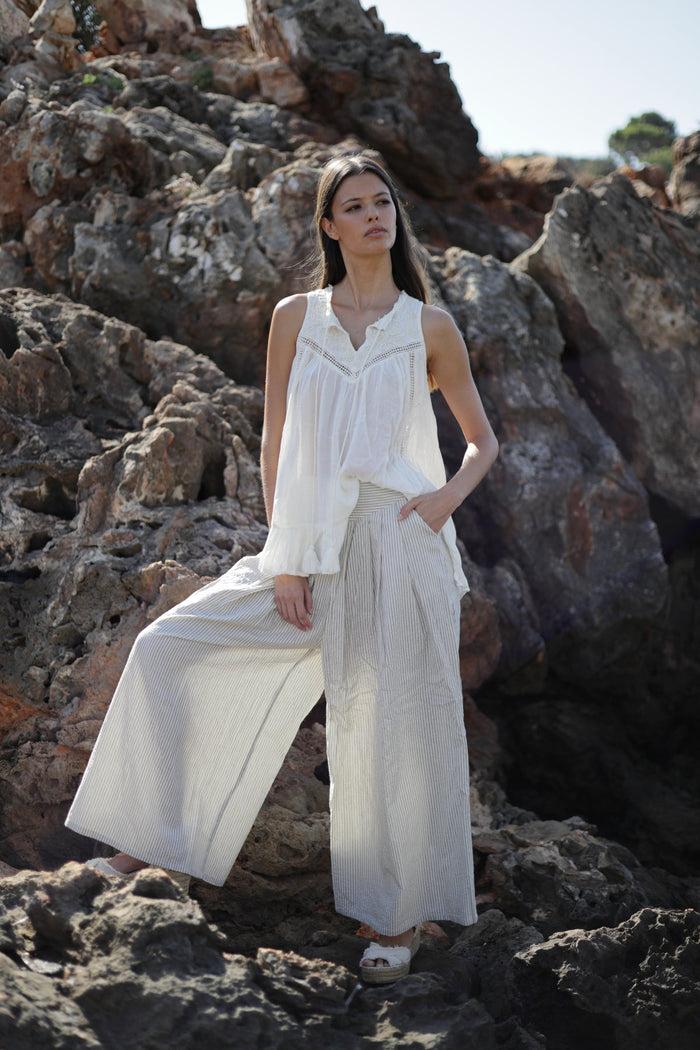 luna llena Pantalón Marilyn Colección rayitas BS190 – Luna Llena