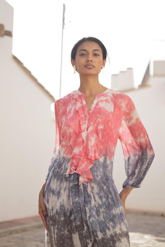 Luna Llena Vestido Camille Colección Tie Dye TD315 – Luna Llena