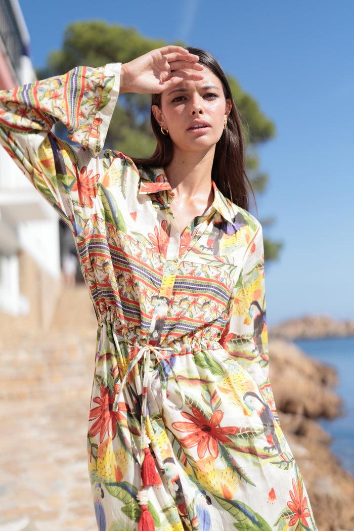 Luna Llena Vestido Camisero Camila Colección Mayagüez PR40 – Luna Llena