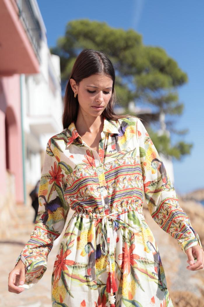 Luna Llena Vestido Camisero Camila Colección Mayagüez PR40 – Luna Llena