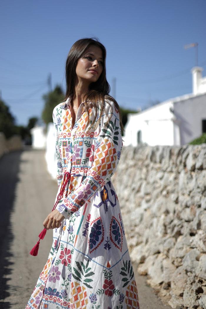 Luna Llena Vestido Camisero Camila Colección Zihuatanejo BR40 – Luna Llena