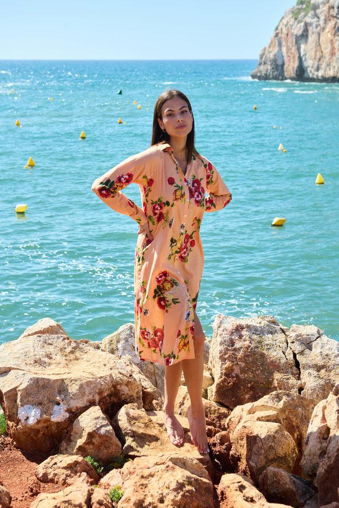 luna llena Vestido camisero Mami Colección Favignana SF808 – Luna Llena