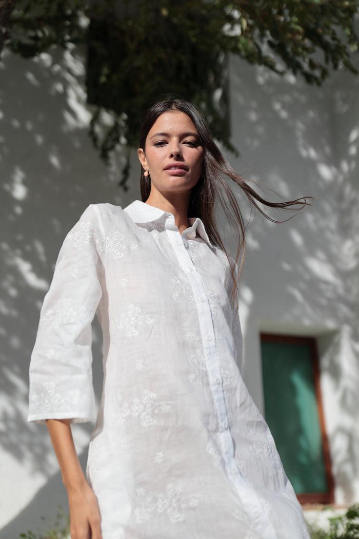 Luna Llena Vestido Camisero Miami Coleccion Durrell BW808 – Luna Llena