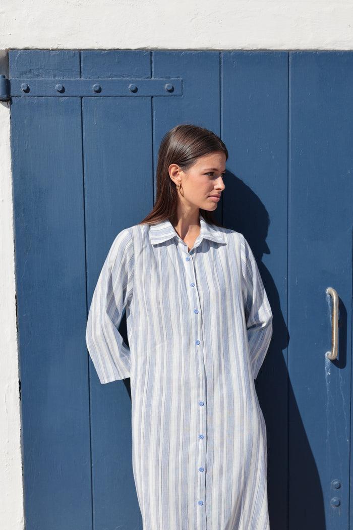 Luna Llena Vestido Camisero Miami Coleccion Livadaki MS808 – Luna Llena