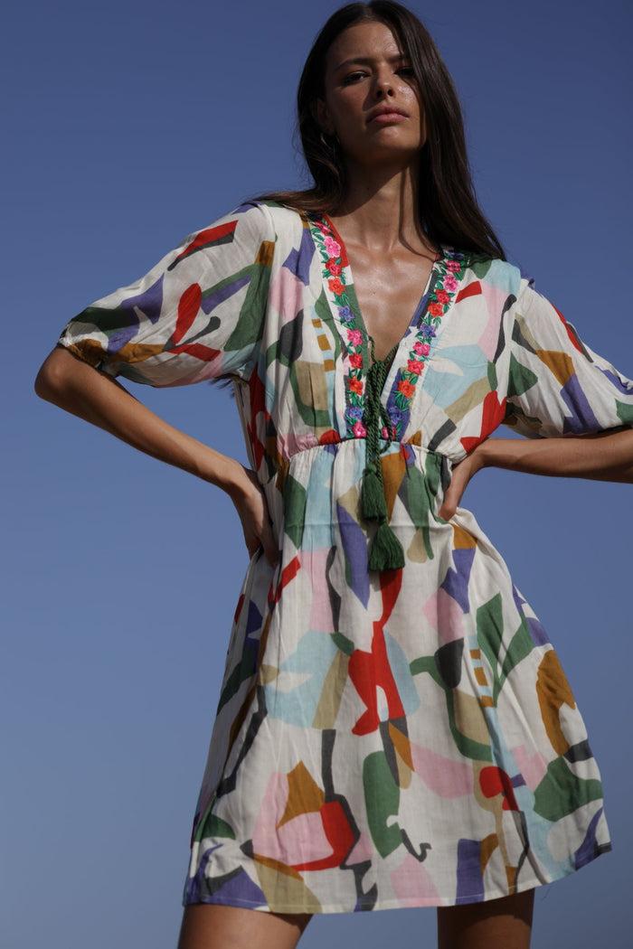 Luna Llena Vestido Corto Isabel Colección Lima NM21 – Luna Llena