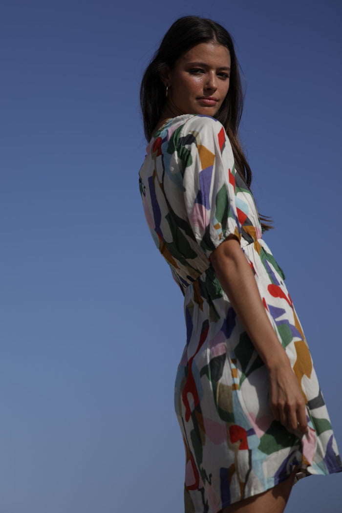 Luna Llena Vestido Corto Isabel Colección Lima NM21 – Luna Llena