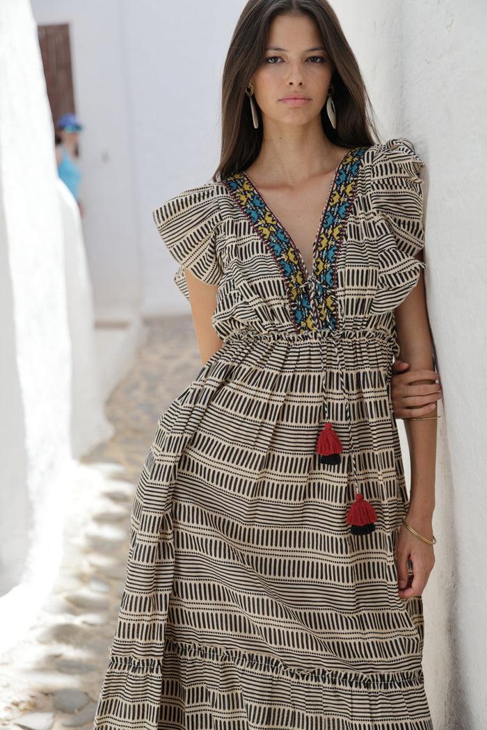 Luna Llena Vestido Largo Lilia SH57 Colección Tulum – Luna Llena