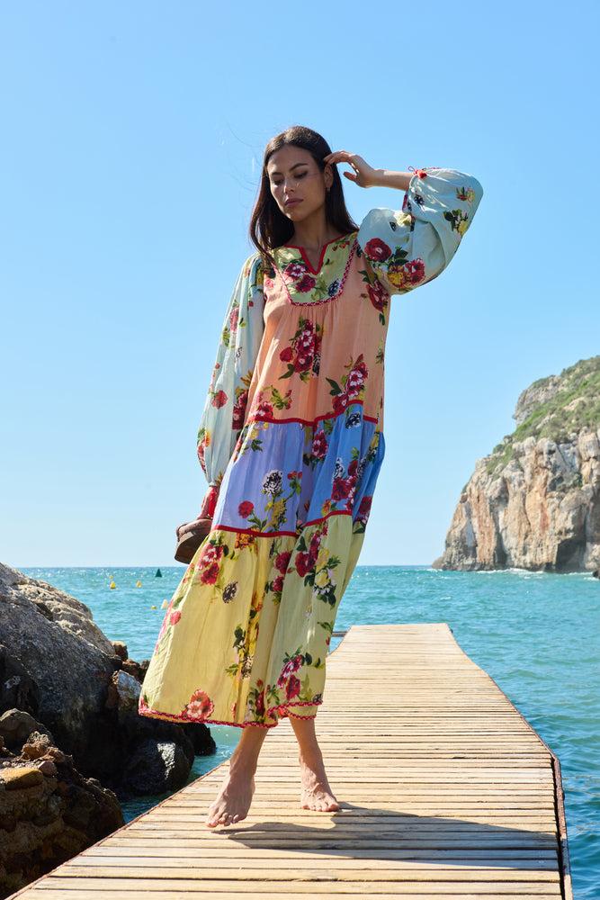 luna llena Vestido largo Lisa Colección Favignana SF97 – Luna Llena