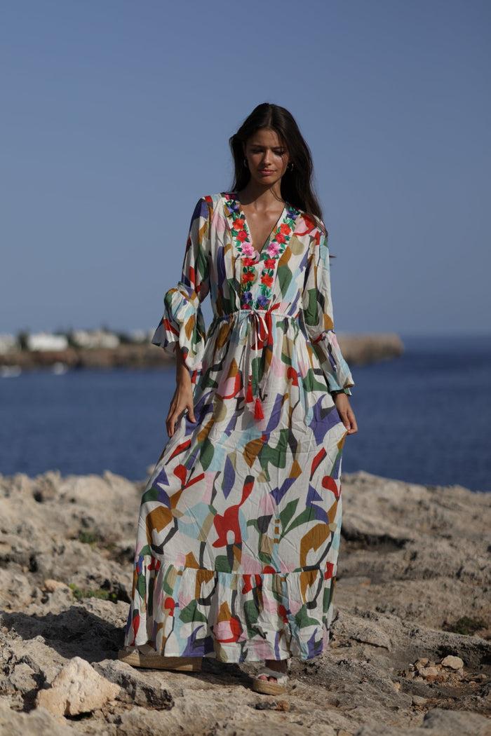 luna llena Vestido largo Micaela Colección Lima NM23 – Luna Llena