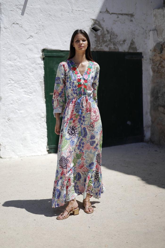 Luna Llena Vestido Largo Micaela Colección Zante MA23 – Luna Llena