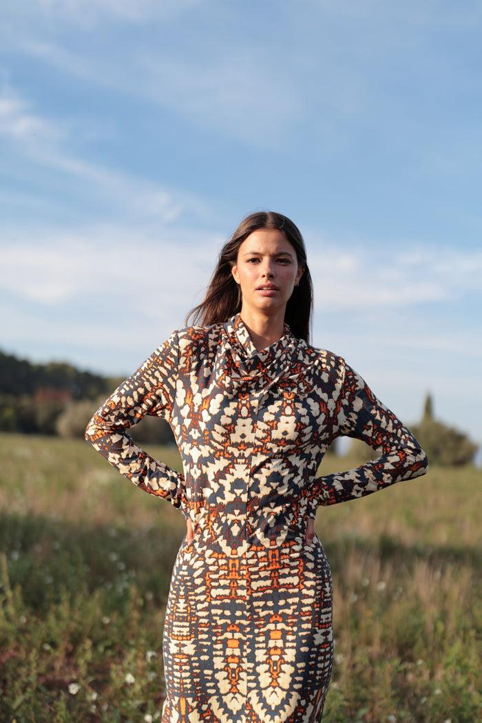 luna llena Vestido Leipzig - Colección Java KY091 – Luna Llena