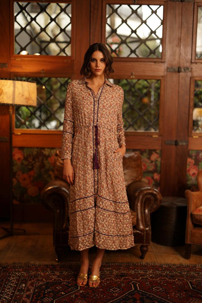 luna llena Vestido Marion colección Bordeaux CM40 – Luna Llena