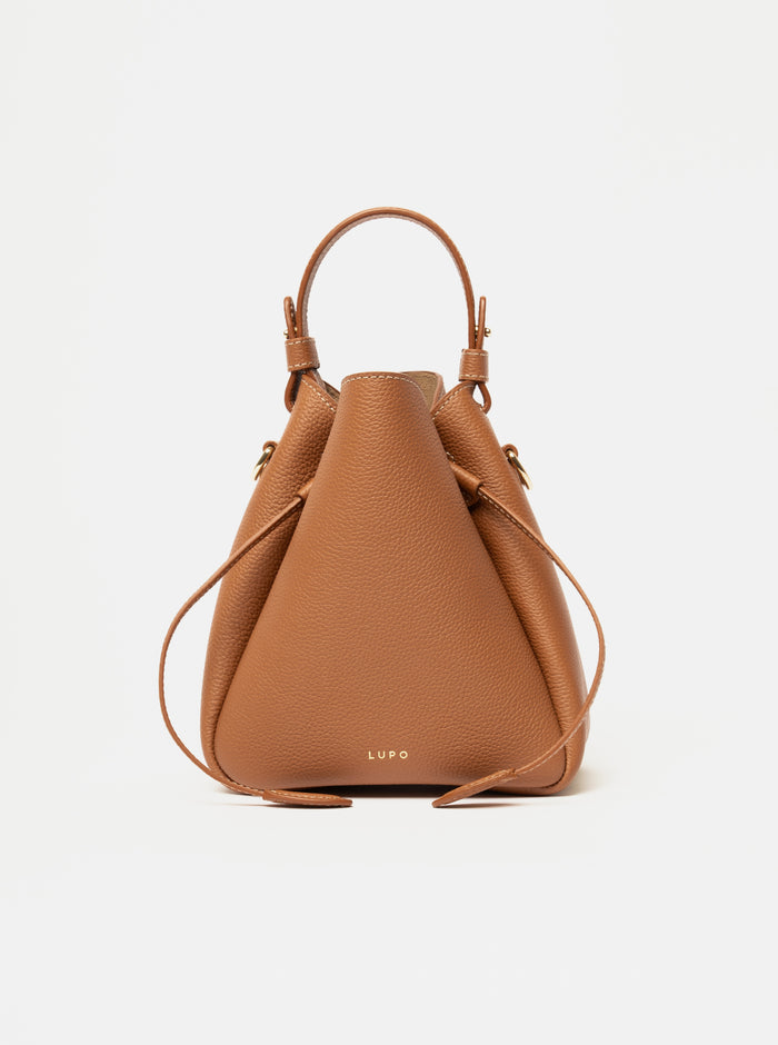 lupo barcelona Deia Bucket bag with a removable shoulder strap