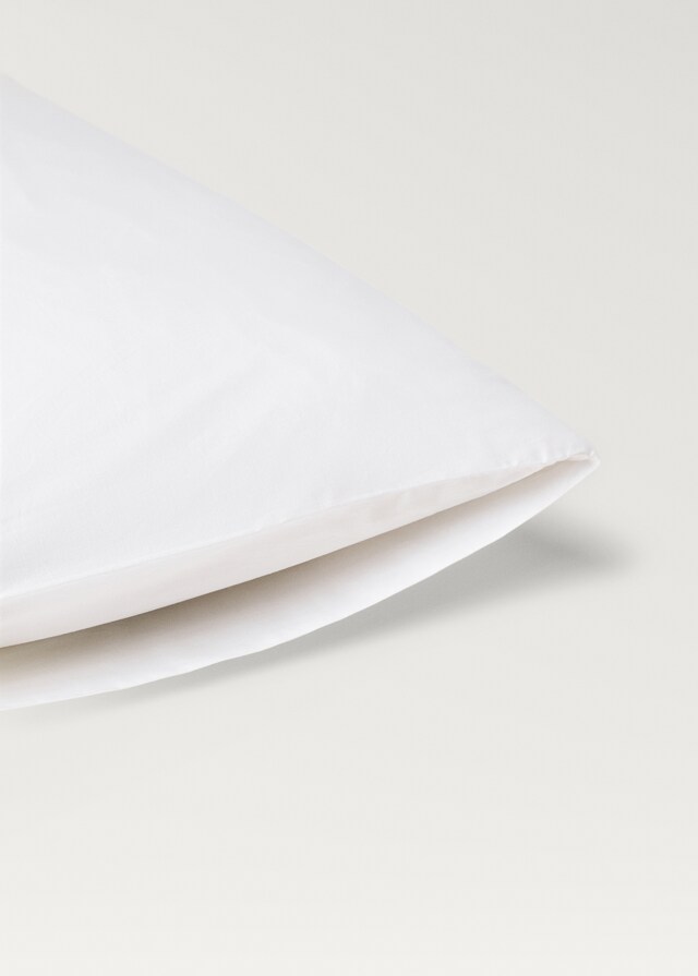 Mango Funda Almohada Algodón Percal Detalle Festón 50x75 Cm