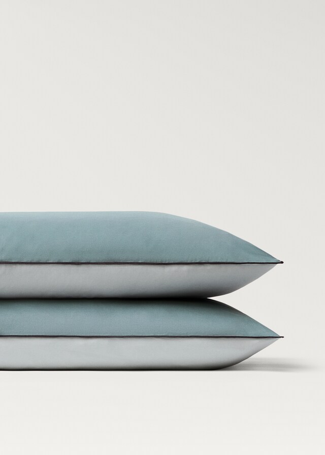 Mango Funda Almohada Algodón Percal Reversible 50x75 Cm