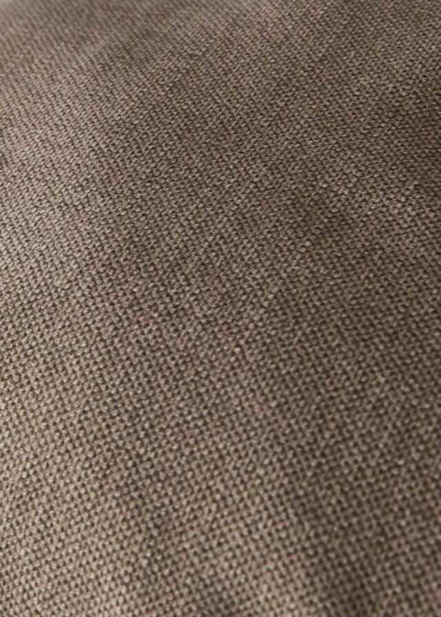 Mango Funda Cojín Algodón Lino Overlock Con Pestaña 50x50 Cm