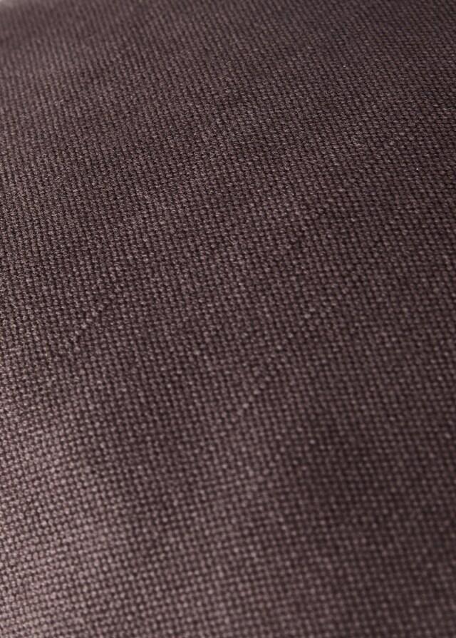 Mango Funda Cojín Algodón Lino Overlock Con Pestaña 50x50 Cm