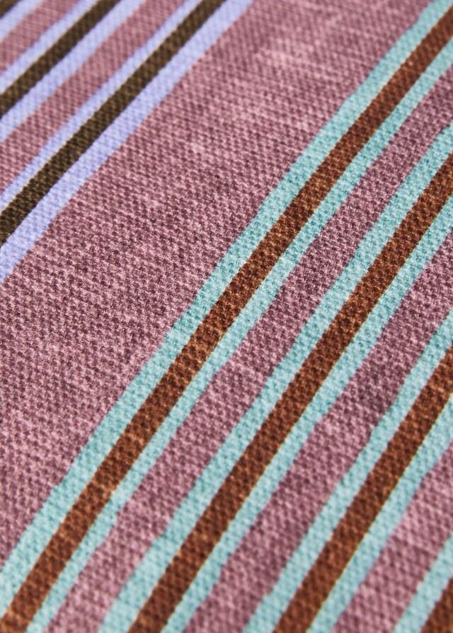 Mango Funda Cojín Ribete A Contraste Raya Multicolor 30x50 Cm