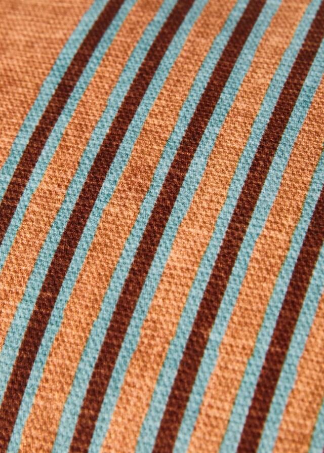 Mango Funda Cojín Ribete A Contraste Raya Multicolor 30x50 Cm