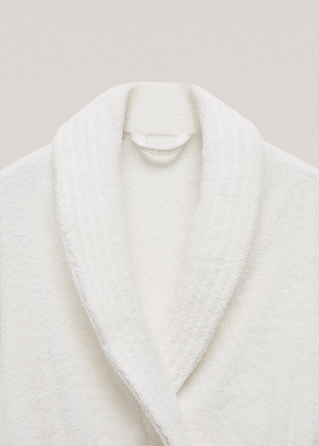 Mango Albornoz Algodón Suave