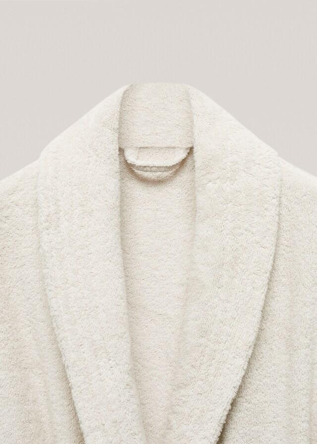 Mango Albornoz Algodón Suave