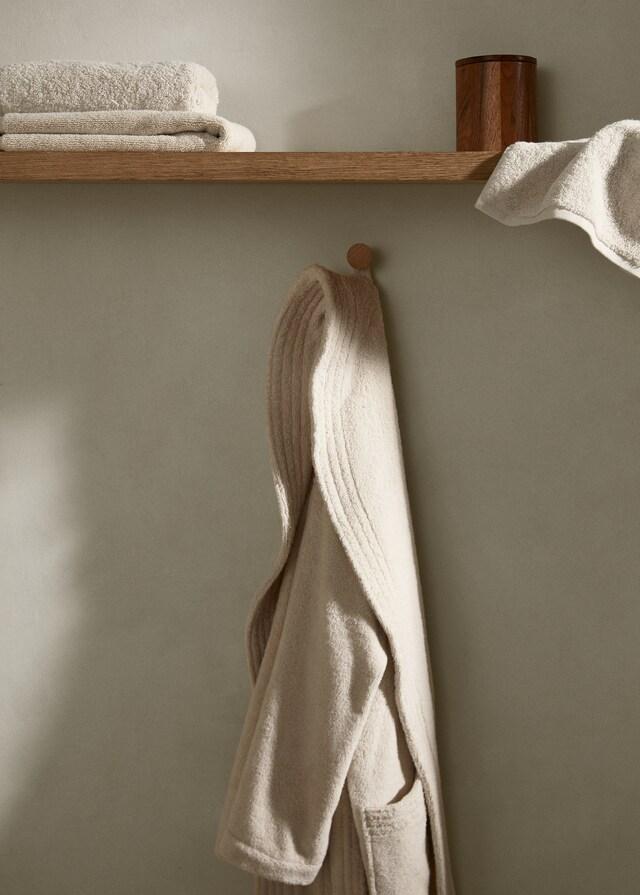 mango Albornoz algodón suave