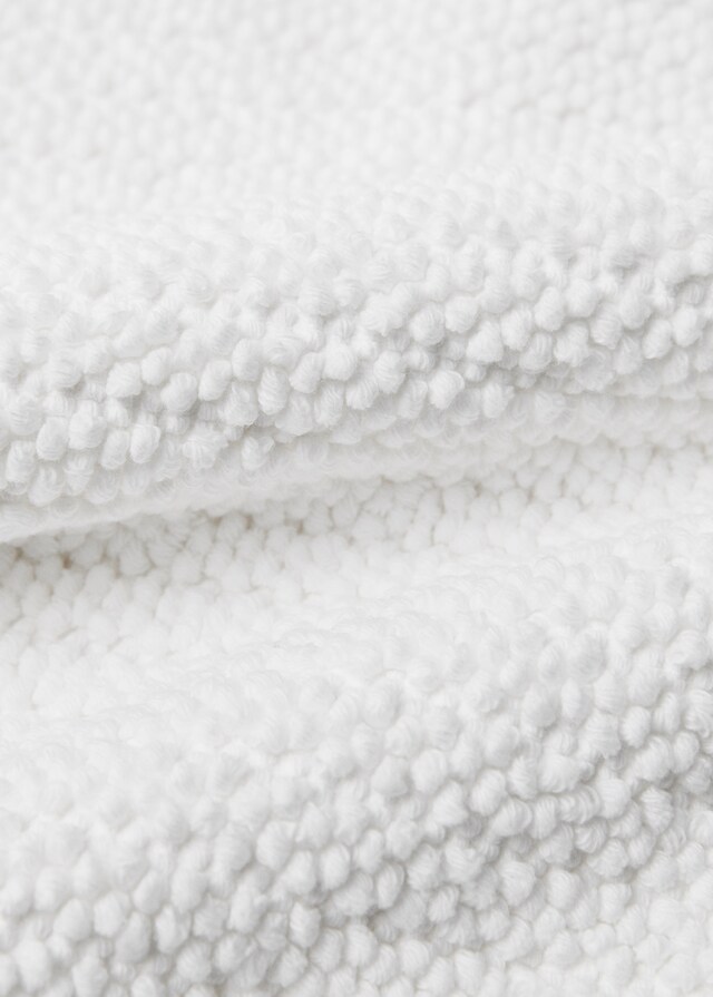 Mango Alfombra Baño Algodón Tejido Reversible