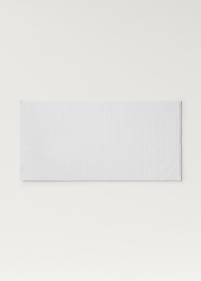 Mango Alfombra Baño Algodón Tejido Reversible